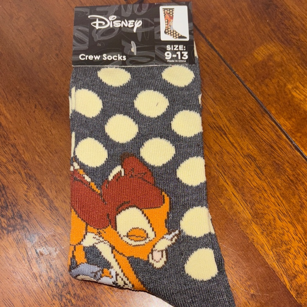 Disney Bambi Polka Dot Gray Socks